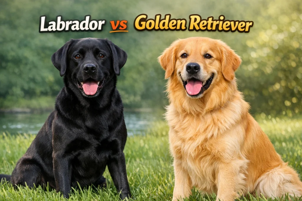 labrador vs golden retriever